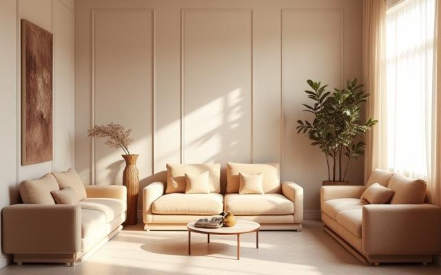 Ruang menunggu yang elegan dengan kerusi empuk dan hiasan minimalis.